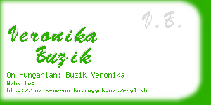 veronika buzik business card